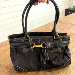 Coach black handbag